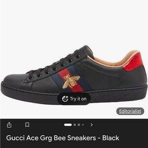 Gucci Ace Embroidered Bee Sneakers